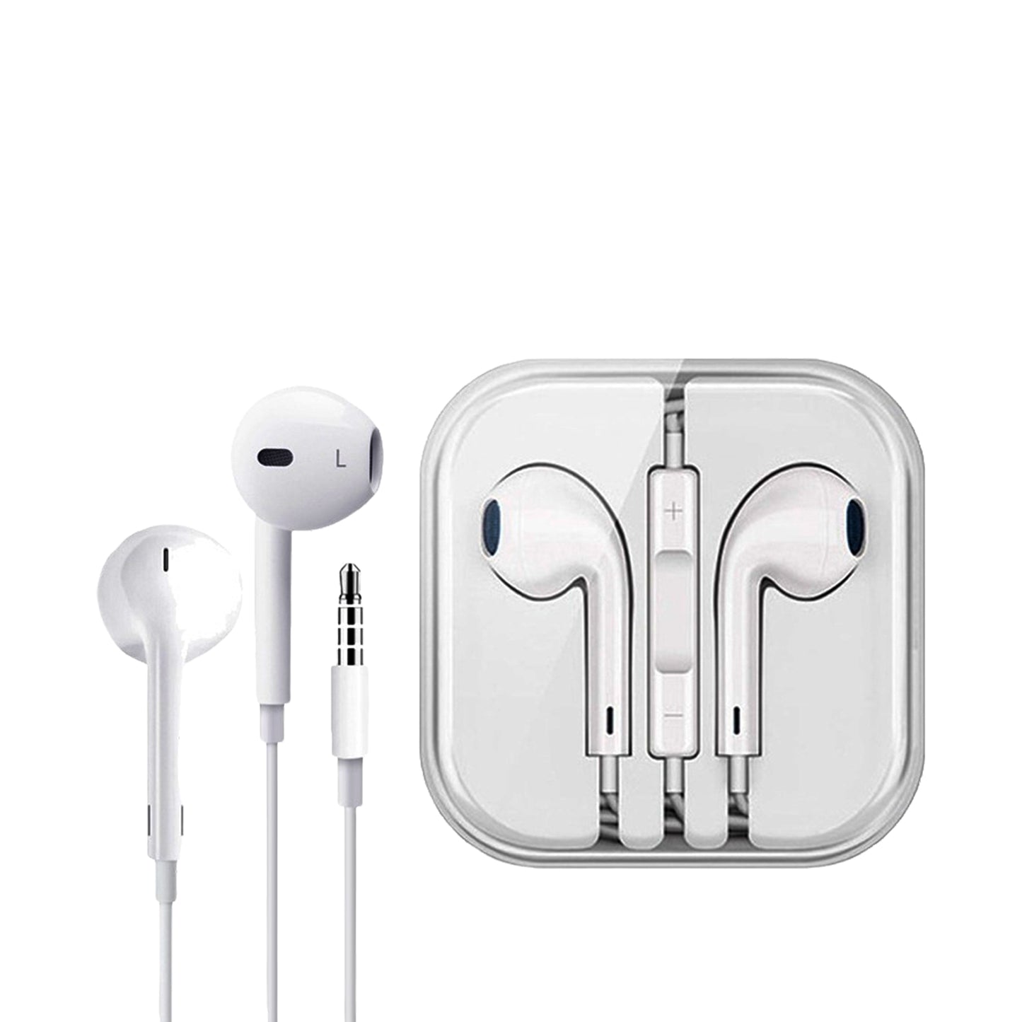 Audífonos con Cable para iPhone – Caja Transparente y Sonido Claro