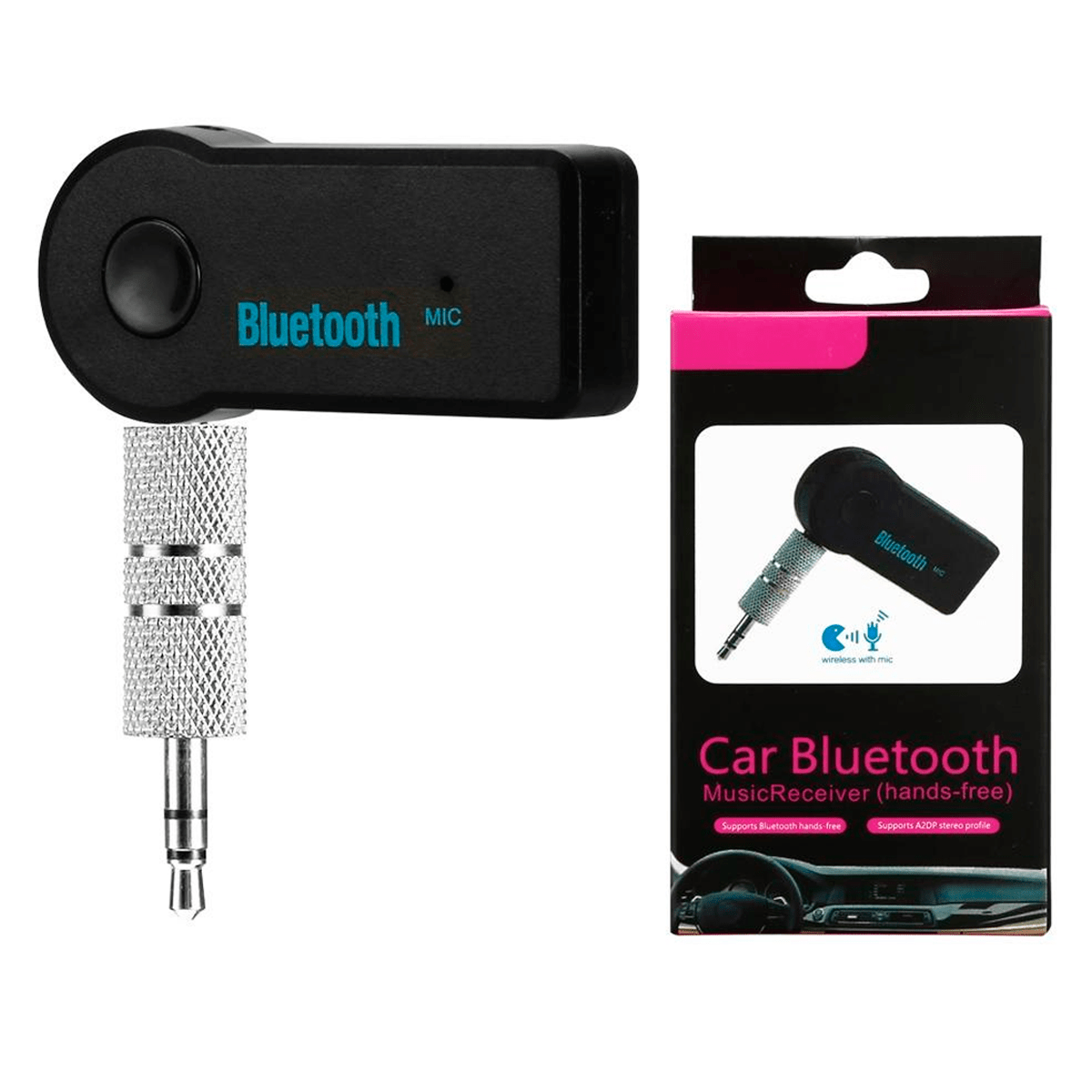 Cargador de Auto con Bluetooth Music Receiver – Carga y Audio Inalámbrico