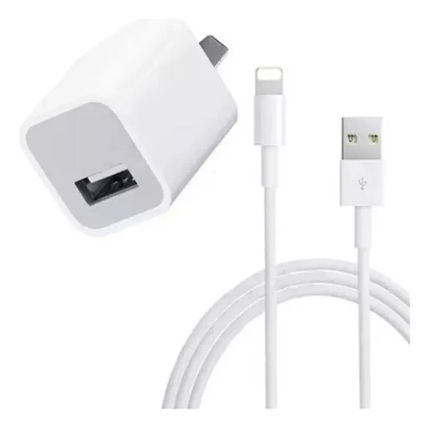 Cargador 5W con Cable Lightning – Carga Estable y Segura