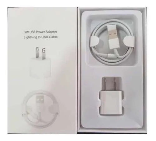 Cargador 5W con Cable Lightning – Carga Estable y Segura