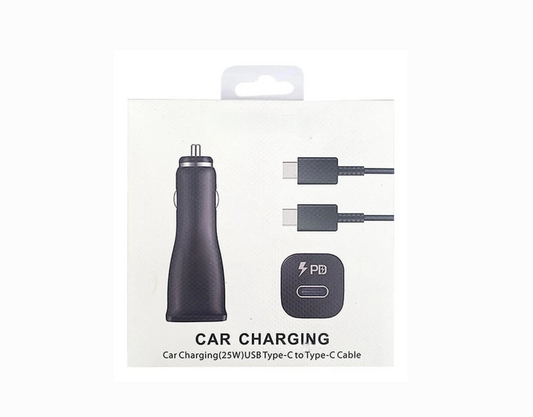 🚗🔌 Cargador para Auto USB-C a USB-C – Carga Rápida y Potente en Movimiento