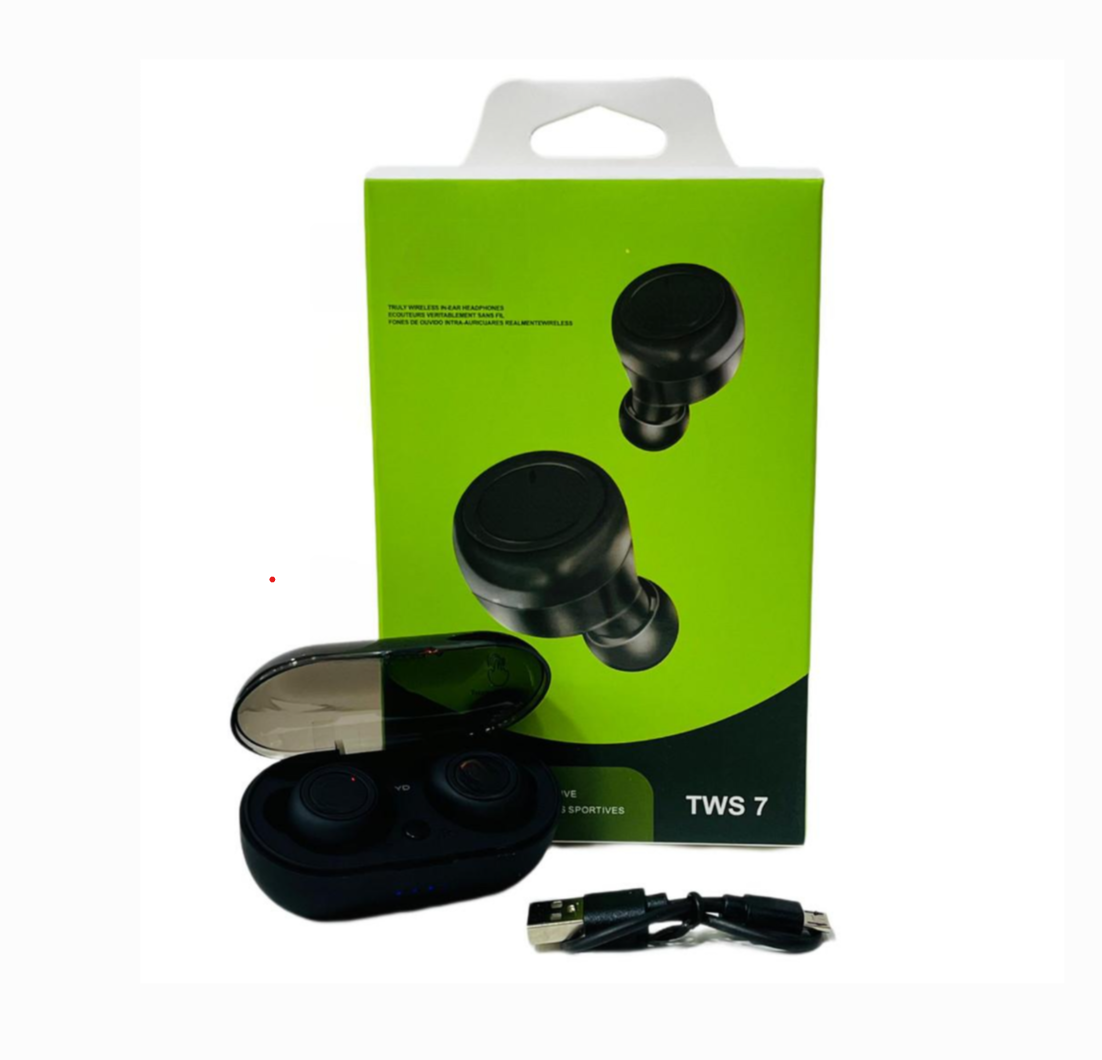 Audífonos Bluetooth TWS7 – Sonido Inalámbrico Potente y Confort