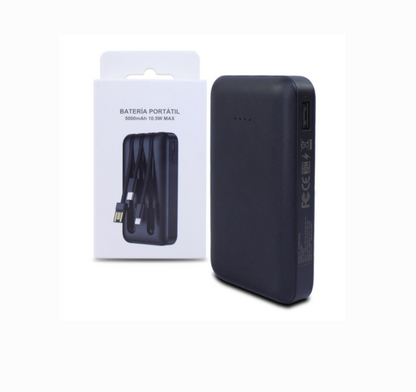 Batería Portátil 5000 mAh – Energía Extra donde la Necesites