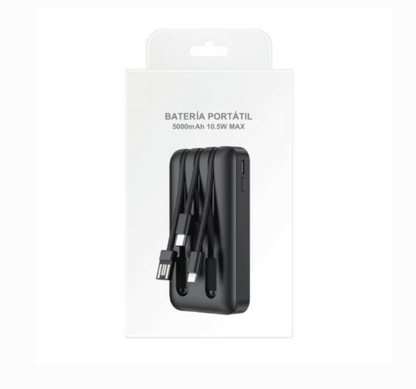 Batería Portátil 5000 mAh – Energía Extra donde la Necesites