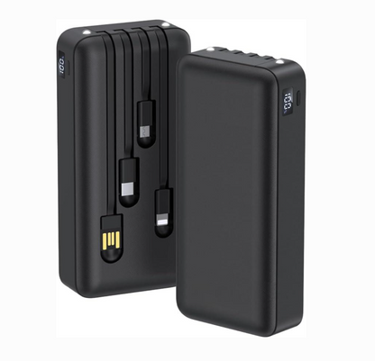 Batería Portátil 20000 mAh – Carga Extra Prolongada