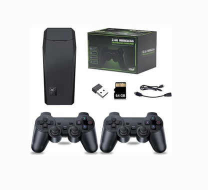 Mini Consola de Juegos para TV con 2 Controles Inalámbricos y Más de 10,000 Juegos