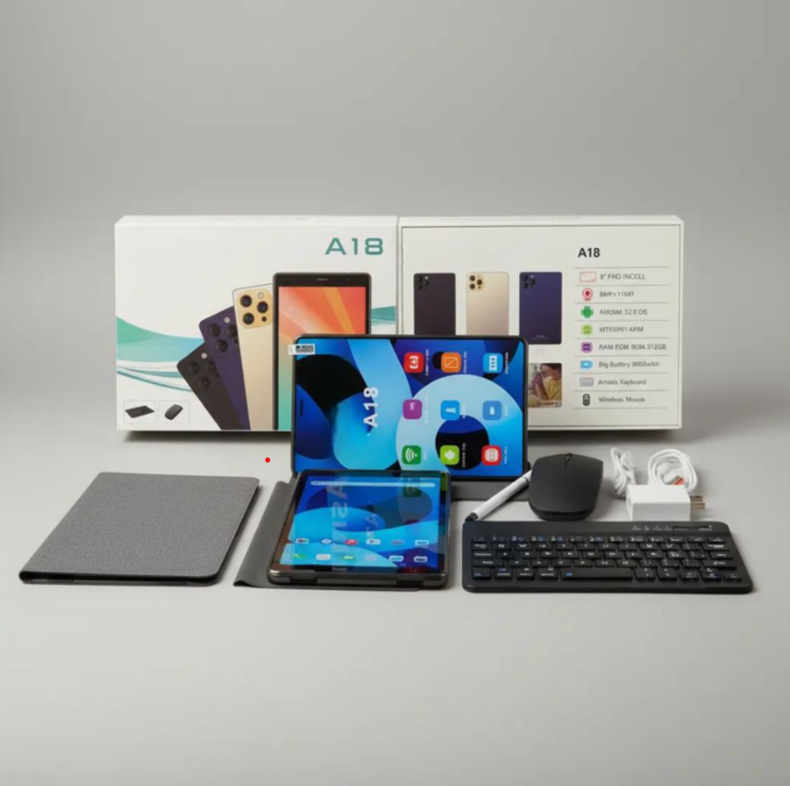 Tablet 8" Android 15 – 8GB RAM / 256GB con Teclado y Mouse