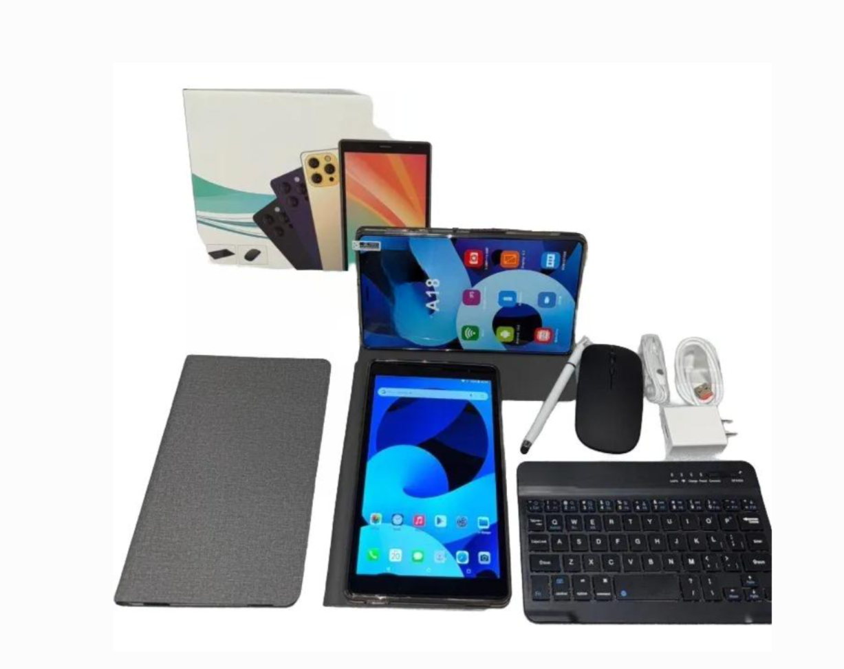 Tablet 8" Android 15 – 8GB RAM / 256GB con Teclado y Mouse