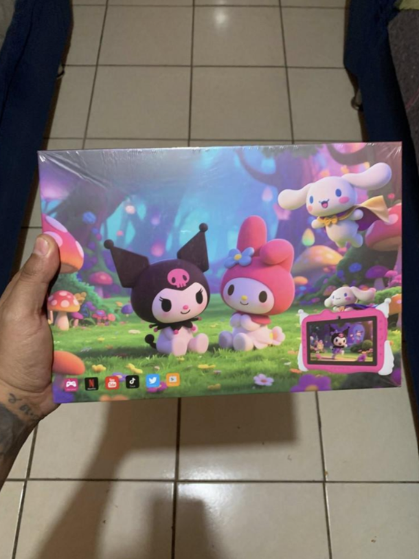 Tablet Infantil 7" con Cámara – 8GB RAM / 256GB Almacenamiento Color Rosa